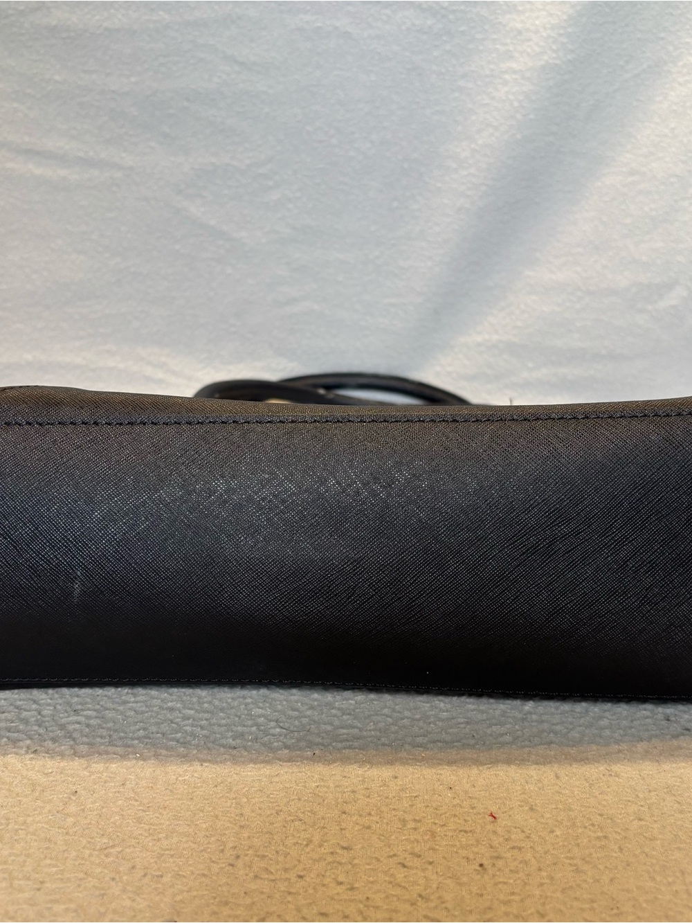 Kate Spade Black Faux Leather & Suede Envelope Shoulder Tote Bag - Picture 6 of 11